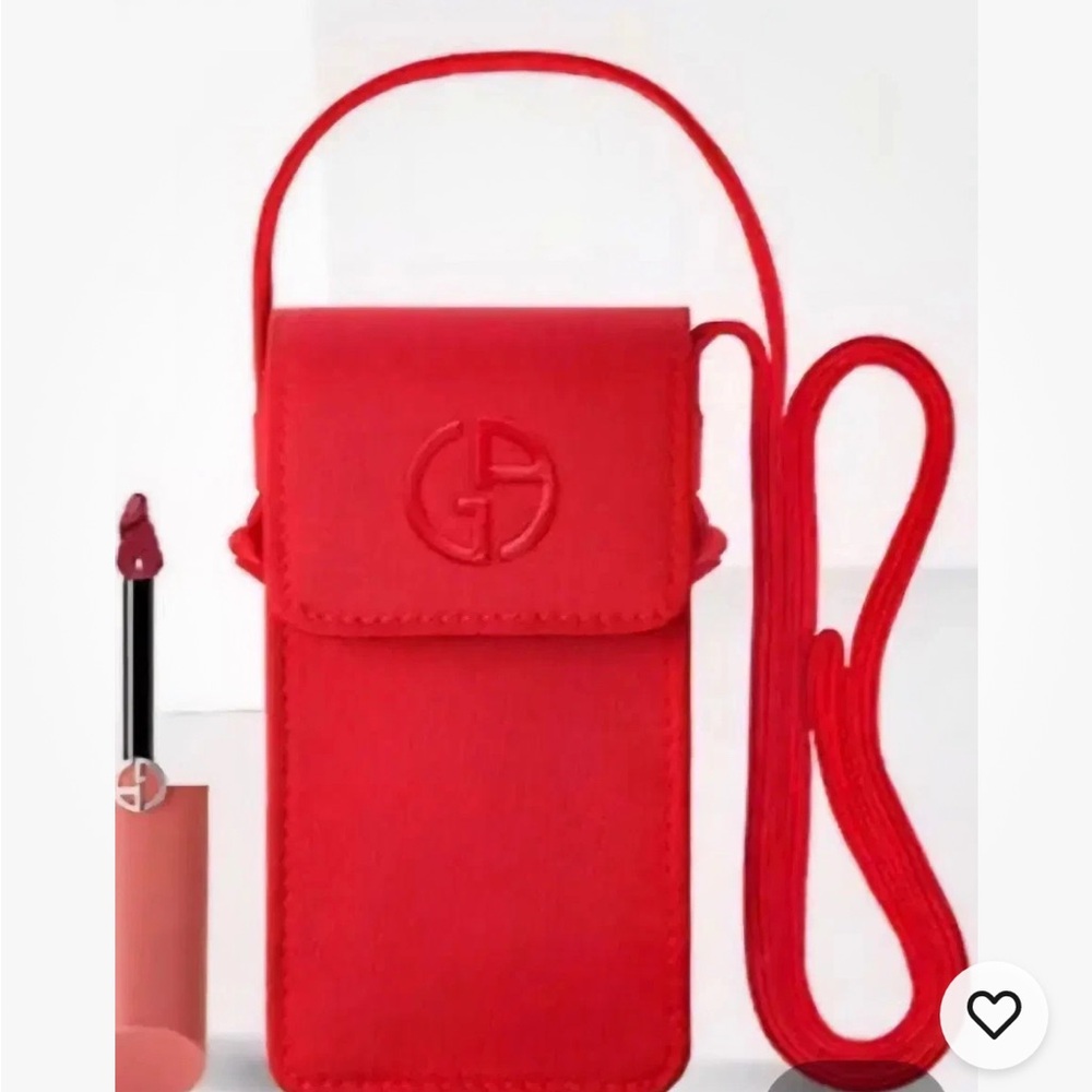 Armani Beauty Red Mini Vanity Bag gift with purchase